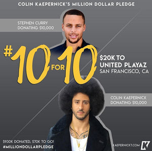Colin Kaepernick x Steph Curry #10for10