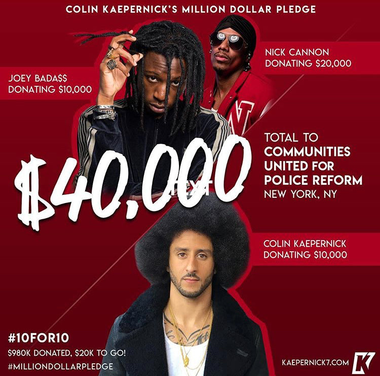 Colin Kaepernick x Nick Cannon x Joey Badass #10for10