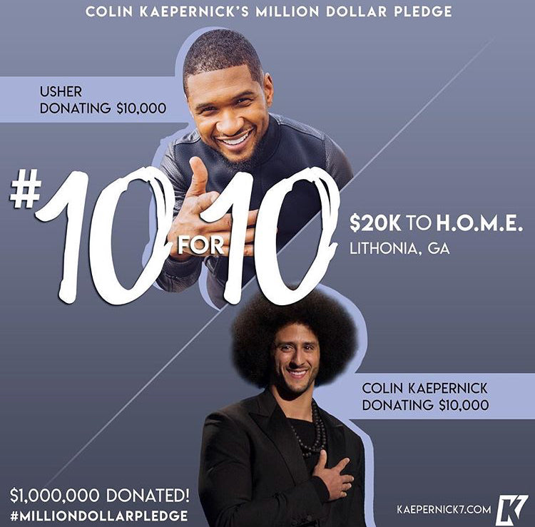 Colin Kaepernick x Usher #10for10